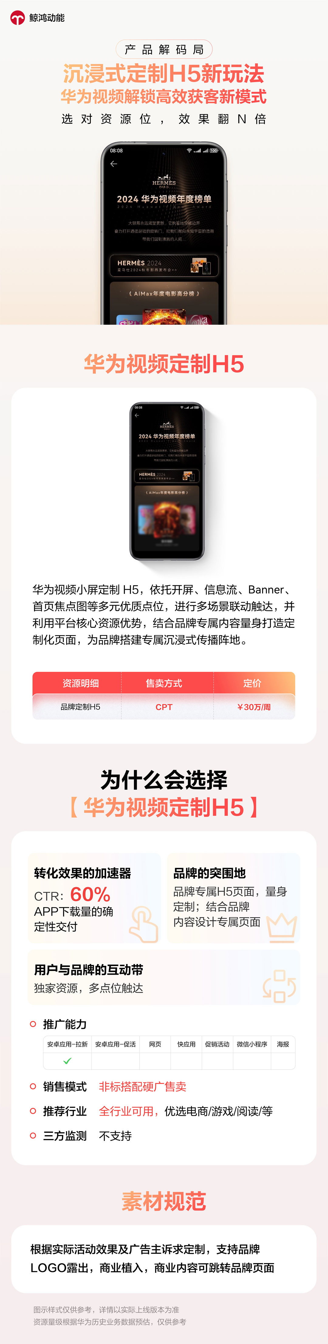 沉浸式定制H5新玩法，华为视频解锁高效获客新模式
